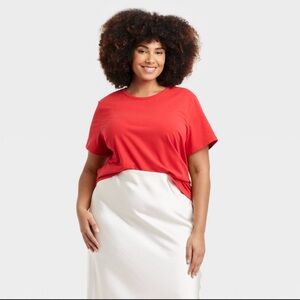 Target Red Short Sleeve Women's Tee